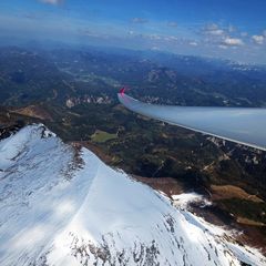 Flugwegposition um 13:13:45: Aufgenommen in der Nähe von Gaming, Österreich in 2455 Meter